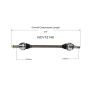 GSP NCV72140 11-17 Volkswagen Touareg CV Axle Assembly  - Rear