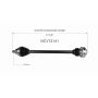 GSP NCV72141 08-09 Audi TT CV Axle Assembly  - Front Right