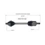 GSP NCV72142 2015 Volkswagen Jetta (2.0) CV Axle Assembly  - Front Left