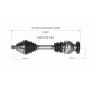 GSP NCV72143 09-16 Volkswagen Tiguan (FWD) CV Axle Assembly  - Front Left