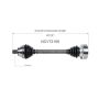 GSP NCV72168 Volkswagen (1.4, 1.8) CV Axle Assembly  - Front Left