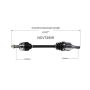 GSP NCV72509 02-08 Mini Cooper CV Axle Assembly  - Front Left