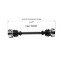 GSP NCV72990 Porsche, Volkswagen CV Axle Assembly  - Rear