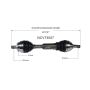 GSP NCV73007 03-06 Volvo XC90 (AWD) CV Axle Assembly  - Front Left