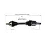 GSP NCV73015 Volvo (FWD) CV Axle Assembly  - Front Left