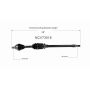 GSP NCV73016 Volvo (FWD) CV Axle Assembly  - Front Right
