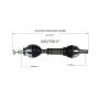 GSP NCV73017 Volvo (AWD) CV Axle Assembly  - Front Left