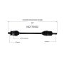 GSP NCV73052 Volvo (2.0, 2.5, 3.0) CV Axle Assembly  - Rear