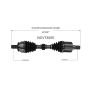 GSP NCV73055 Volvo (2.5 - AWD/FWD) CV Axle Assembly  - Front Left