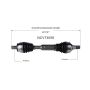 GSP NCV73058 Volvo (2.0) CV Axle Assembly  - Front Left