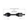 GSP NCV73059 Volvo (3.0, 4.4 - AWD) CV Axle Assembly  - Front Left