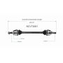 GSP NCV73061 Volvo CV Axle Assembly  - Rear
