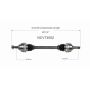 GSP NCV73062 Volvo CV Axle Assembly  - Rear