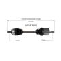 GSP NCV73065 Volvo (2.0 - AWD/FWD) CV Axle Assembly  - Front Left