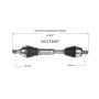 GSP NCV73067 15-17 Volvo XC60 (2.0 - AWD/FWD) CV Axle Assembly  - Front Left
