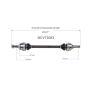 GSP NCV73083 98-00 Volvo V70 CV Axle Assembly  - Rear