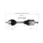 GSP NCV73089 Volvo CV Axle Assembly  - Front Left