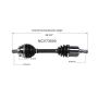 GSP NCV73500 Volvo CV Axle Assembly  - Front Left
