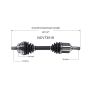 GSP NCV73518 Volvo CV Axle Assembly  - Front Left