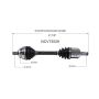 GSP NCV73528 Volvo CV Axle Assembly  - Front Left