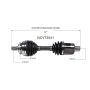 GSP NCV73541 99-05 Volvo S80 (2.9) CV Axle Assembly  - Front Left