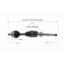 GSP NCV73542 99-05 Volvo S80 (2.8, 2.9) CV Axle Assembly  - Front Right