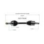 GSP NCV73546 Volvo CV Axle Assembly  - Front Left