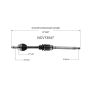 GSP NCV73547 Volvo CV Axle Assembly  - Front Right