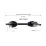 GSP NCV73551 04-06 Volvo S80 CV Axle Assembly  - Front Left