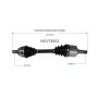 GSP NCV73553 Volvo (AWD) CV Axle Assembly  - Front Left