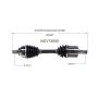 GSP NCV73555 Volvo (AWD/FWD) CV Axle Assembly  - Front Left