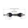 GSP NCV73559 03-06 Volvo XC90 CV Axle Assembly  - Front Left