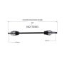 GSP NCV73563 Volvo CV Axle Assembly  - Rear