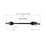 GSP NCV74000 08-09 Smart Fortwo CV Axle Assembly  - Rear Right