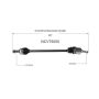GSP NCV75000 94-95 Kia Sephia (1.6) CV Axle Assembly  - Front Right