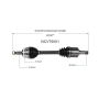 GSP NCV75001 07-09 Kia Amanti Base CV Axle Assembly  - Front Left