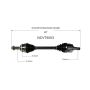 GSP NCV75003 Kia (2.4) CV Axle Assembly  - Front Left