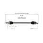 GSP NCV75005 Kia (2.4) CV Axle Assembly  - Front Right
