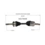 GSP NCV75006 95-01 Kia Sportage Base CV Axle Assembly  - Front Right