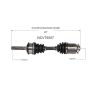 GSP NCV75007 95-01 Kia Sportage Base CV Axle Assembly  - Front Left