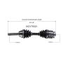 GSP NCV75021 01-02 Kia Sportage CV Axle Assembly  - Front Left