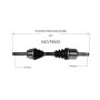 GSP NCV75022 01-02 Kia Sportage CV Axle Assembly  - Front Right