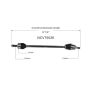 GSP NCV75026 Kia (2.0) CV Axle Assembly  - Front Right