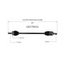 GSP NCV75034 Kia (2.4) CV Axle Assembly  - Front Right