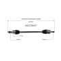 GSP NCV75037 2011 Kia Sorento CV Axle Assembly  - Rear
