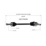 GSP NCV75039 10-11 Kia Soul (2.0) CV Axle Assembly  - Front Left
