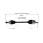 GSP NCV75044 12-13 Kia Soul (1.6) CV Axle Assembly  - Front Left