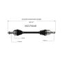 GSP NCV75046 12-13 Kia Soul (2.0) CV Axle Assembly  - Front Left
