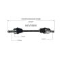GSP NCV75050 14-19 Kia Soul CV Axle Assembly  - Front Left