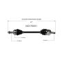 GSP NCV75051 14-19 Kia Soul CV Axle Assembly  - Front Left